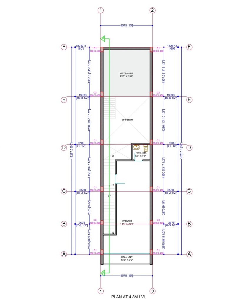 first floor center line plan page 0001